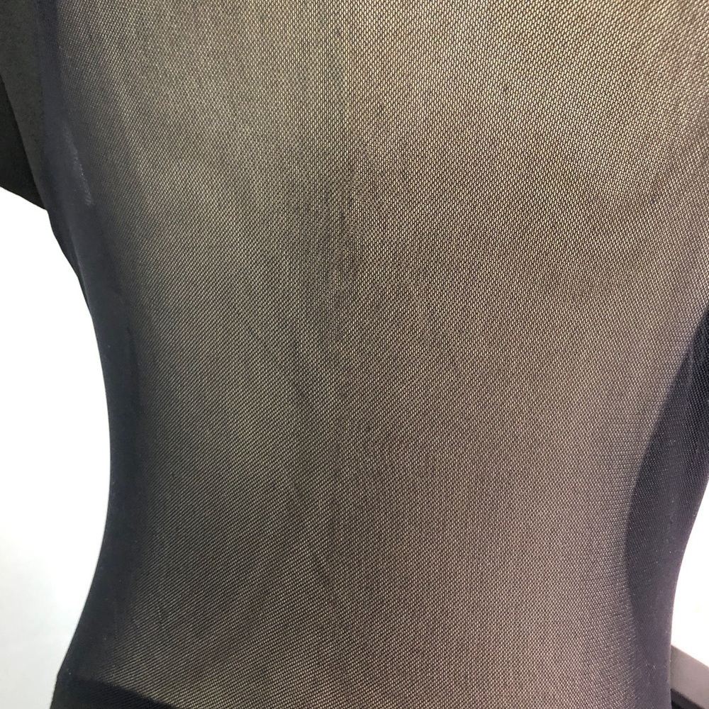Bailey Blue Black Bodycon Cocktail Party With Floral Embroidery Dress Size L - Picture 7 of 13